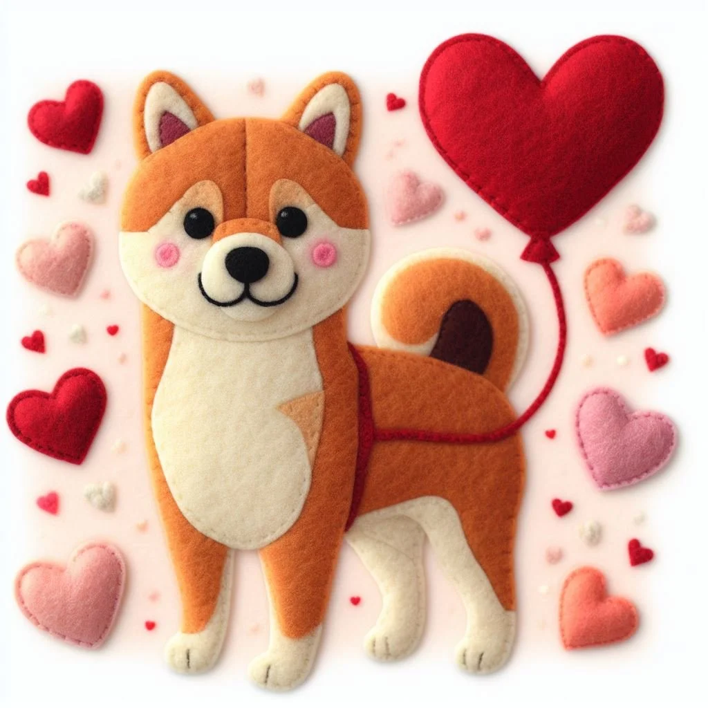 Shiba Valentine Card