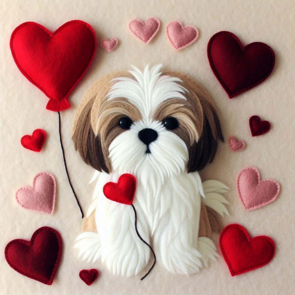 Shih Tzu Valentine Card