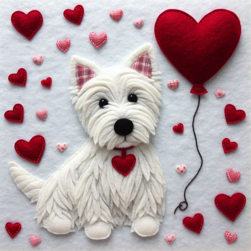 West Highland Terrier Valentine Card