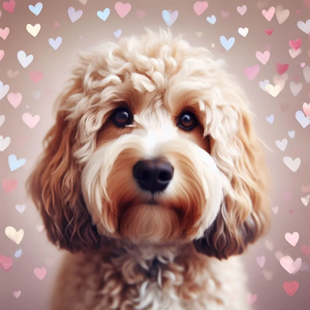 Cockapoo Hearts Card