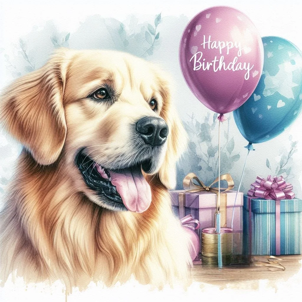 Golden Retriever Greeting Card