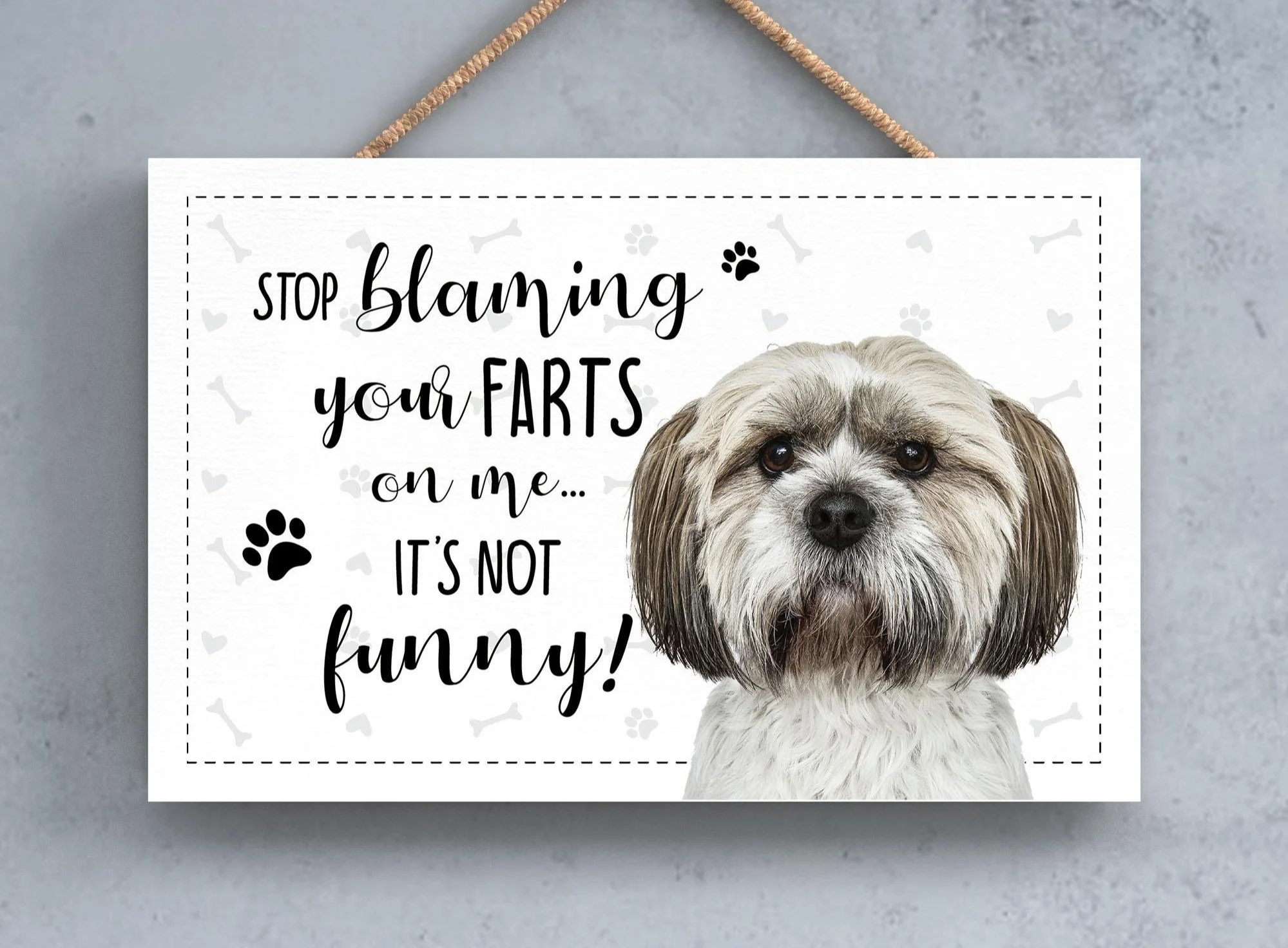 Shih Tzu Fart Sign