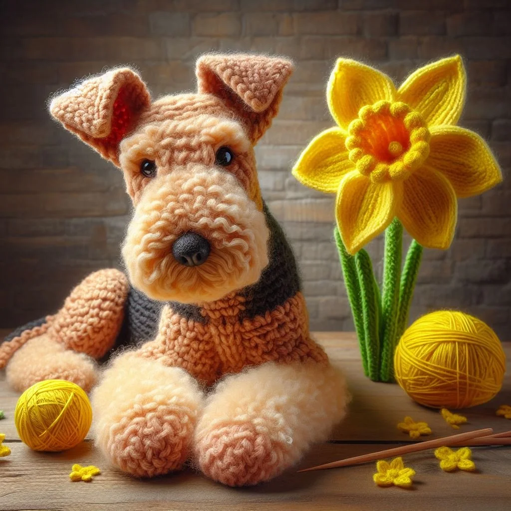 Airedale Terrier Mothering Sunday Card