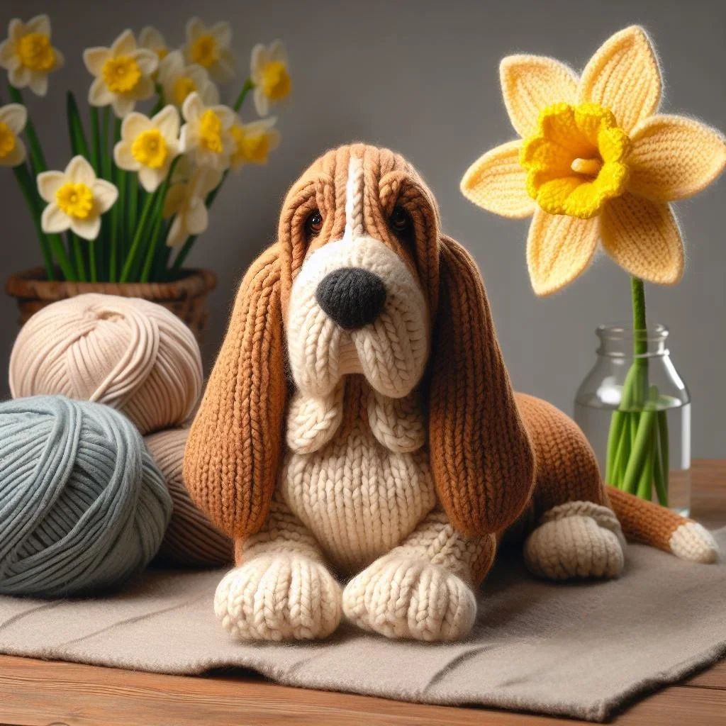 Basset Hound Mothering Sunday Card