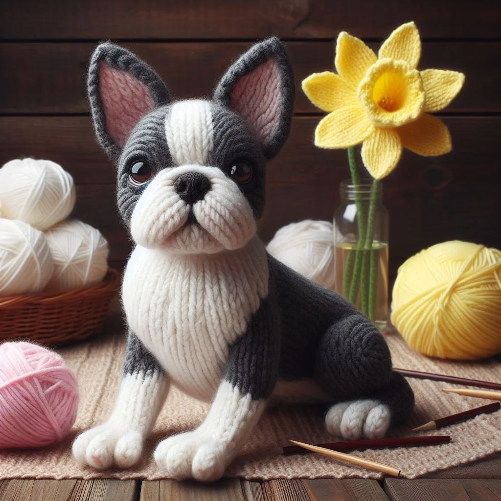 Boston Terrier Mothering Sunday Card