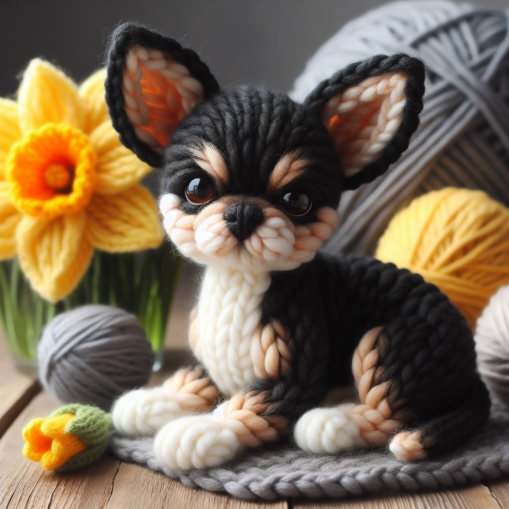 Black Chihuahua Mothering Sunday Card