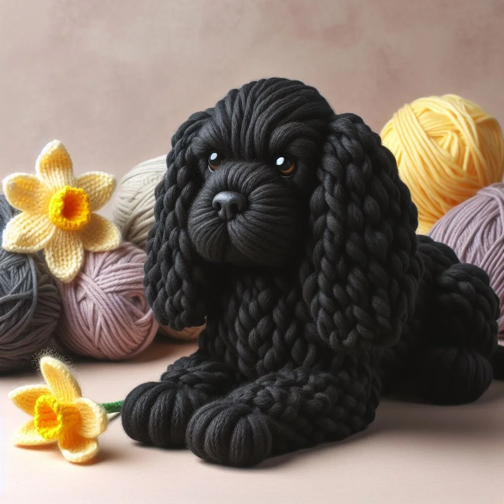 Black Cocker Spaniel Mothering Sunday Card