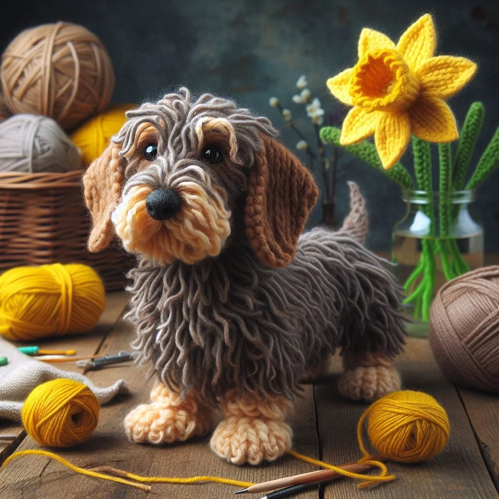 Wire Haired Dachshund Mothering Sunday Card