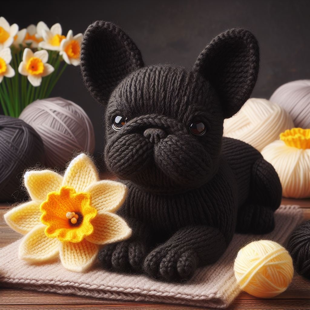 Black French Bulldog Mothering Sunday Card