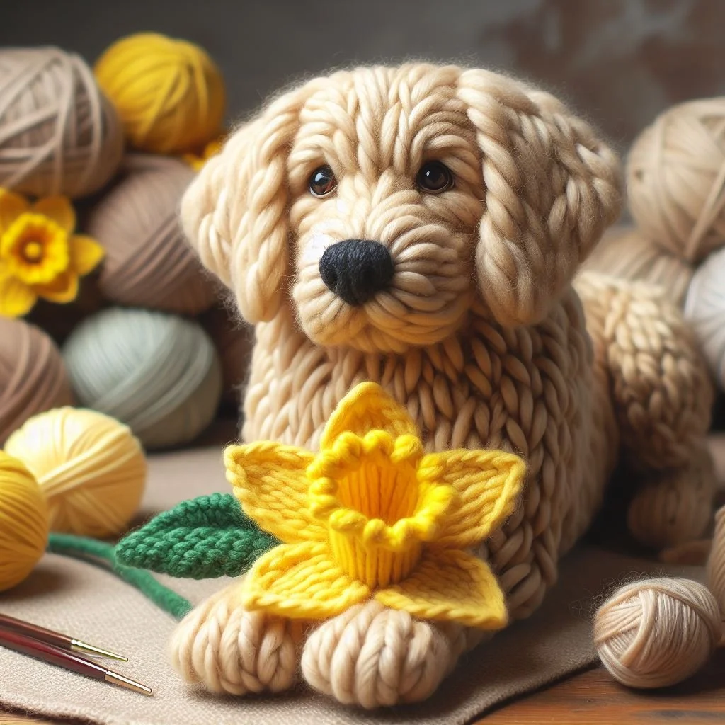 Golden Retriever Mothering Sunday Card