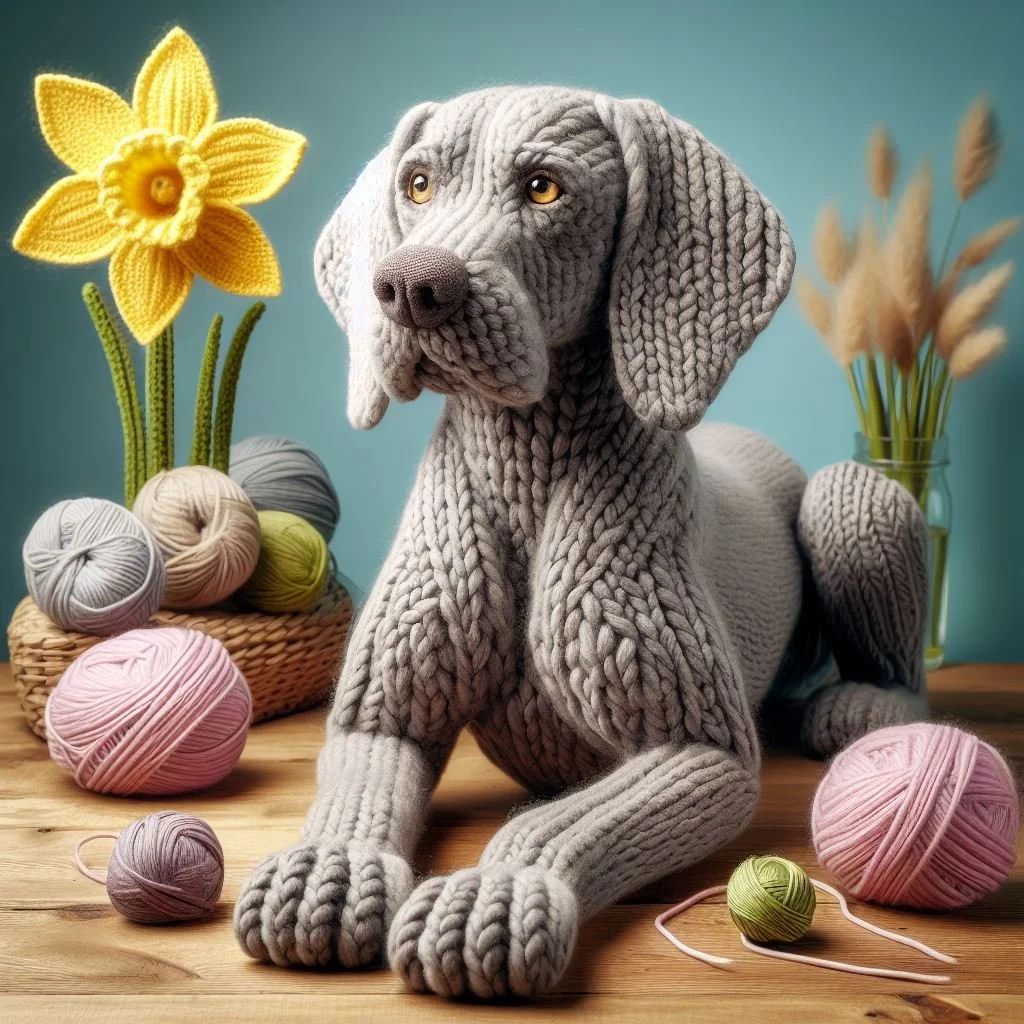 Weimaraner Mothering Sunday Card