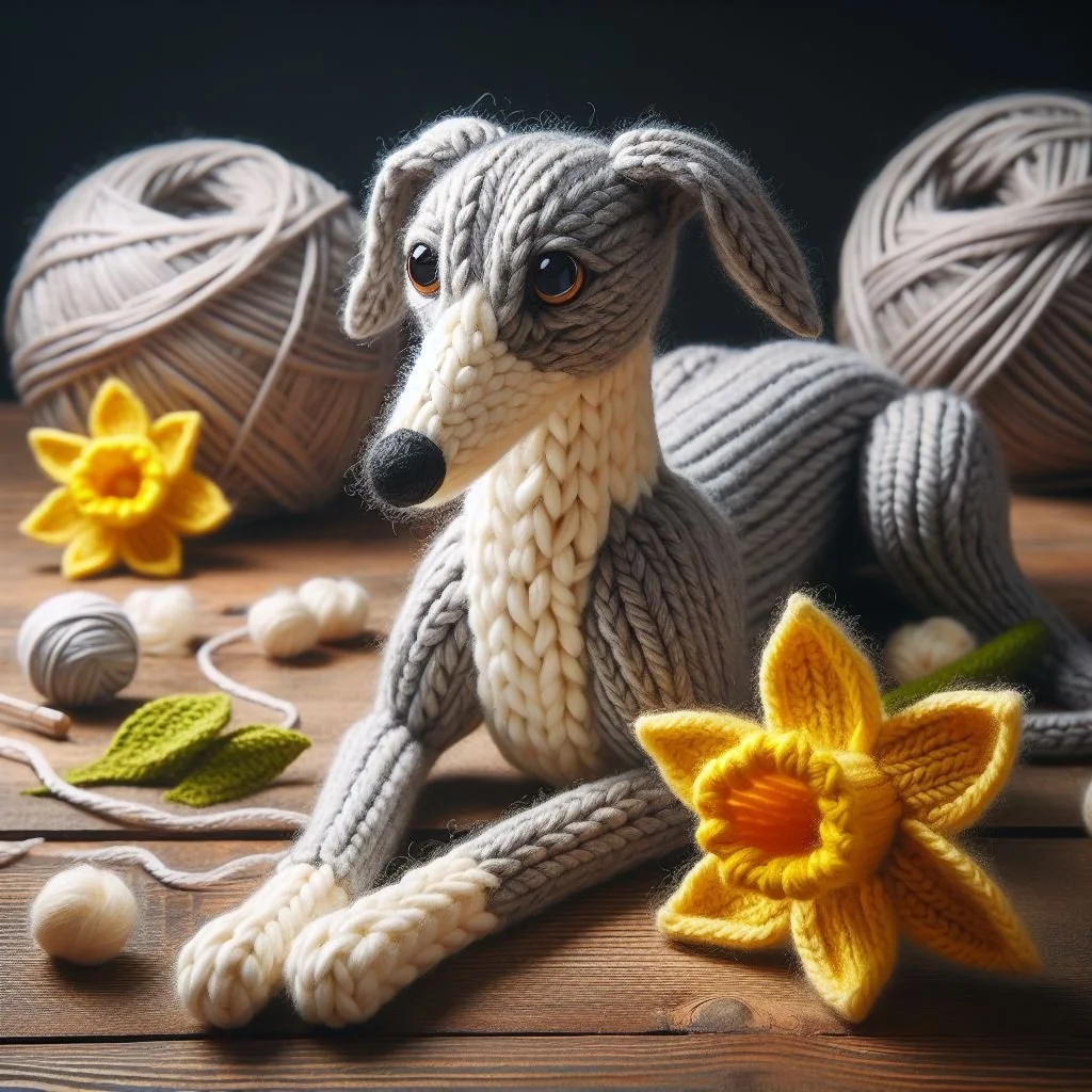 Whippet Mothering Sunday Card