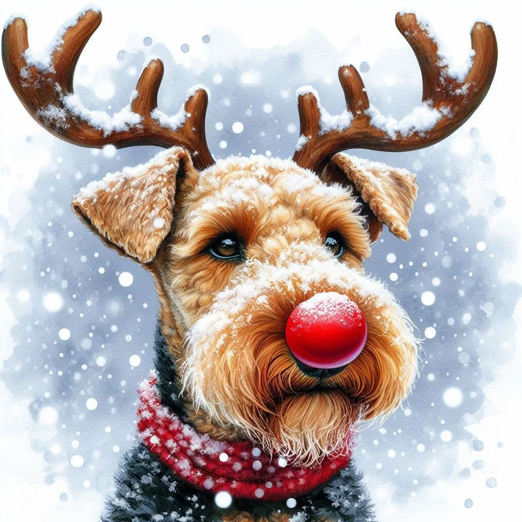 Airedale Terrier Christmas Card Pack