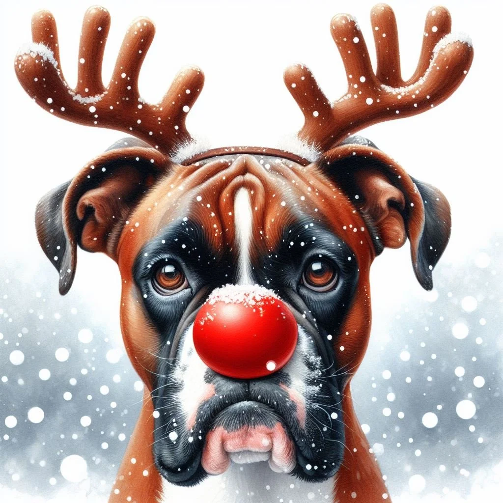 Pack of Boxer Christmas Cards