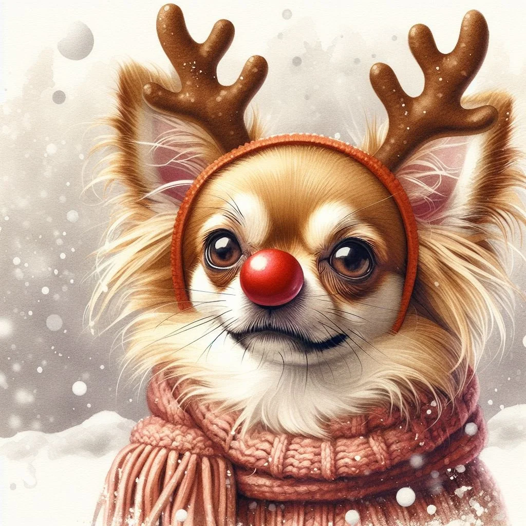 Pack of Chihuahua Christmas Cards