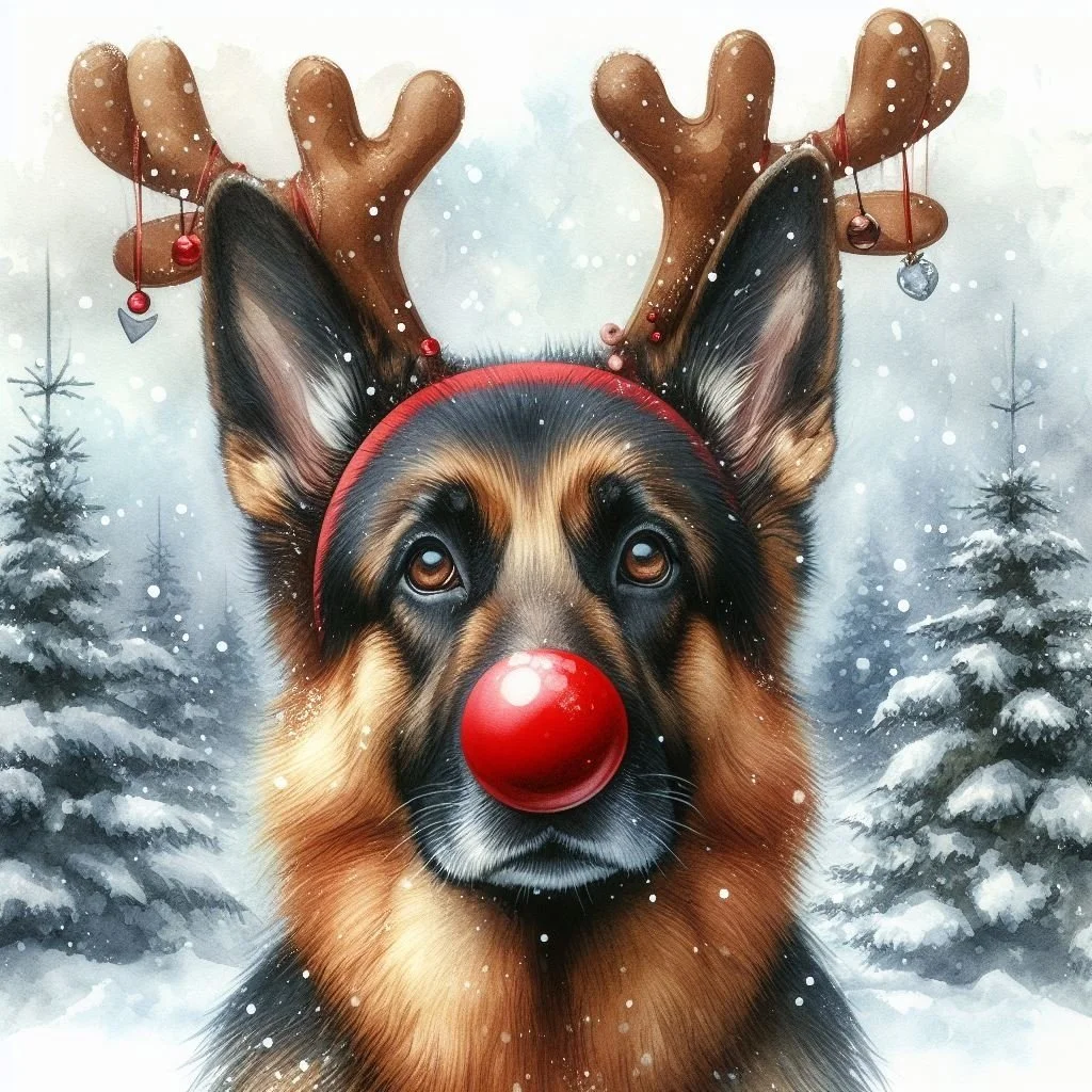 Pack of German Shepherd Christmas Cards