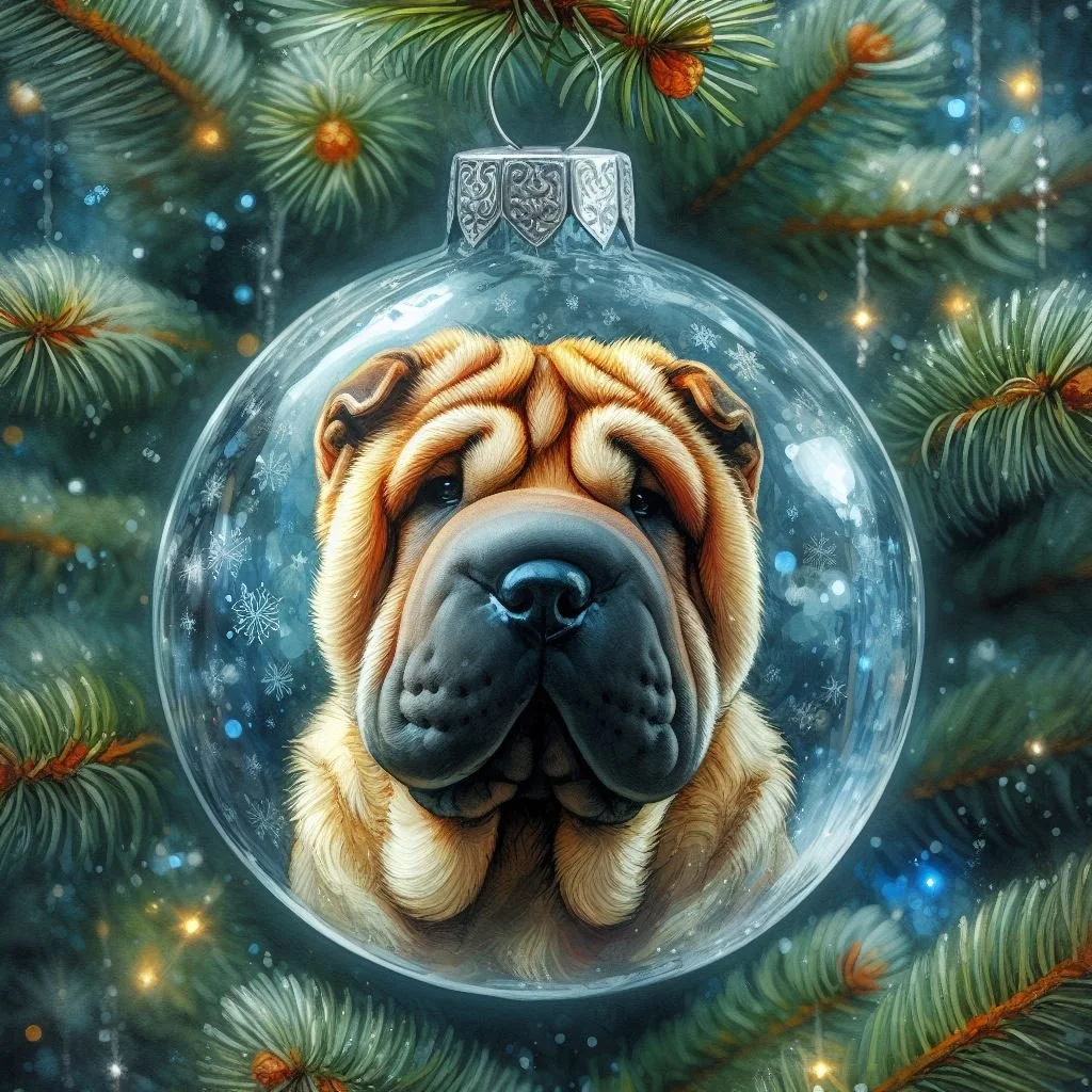 Shar Pei Christmas Cards