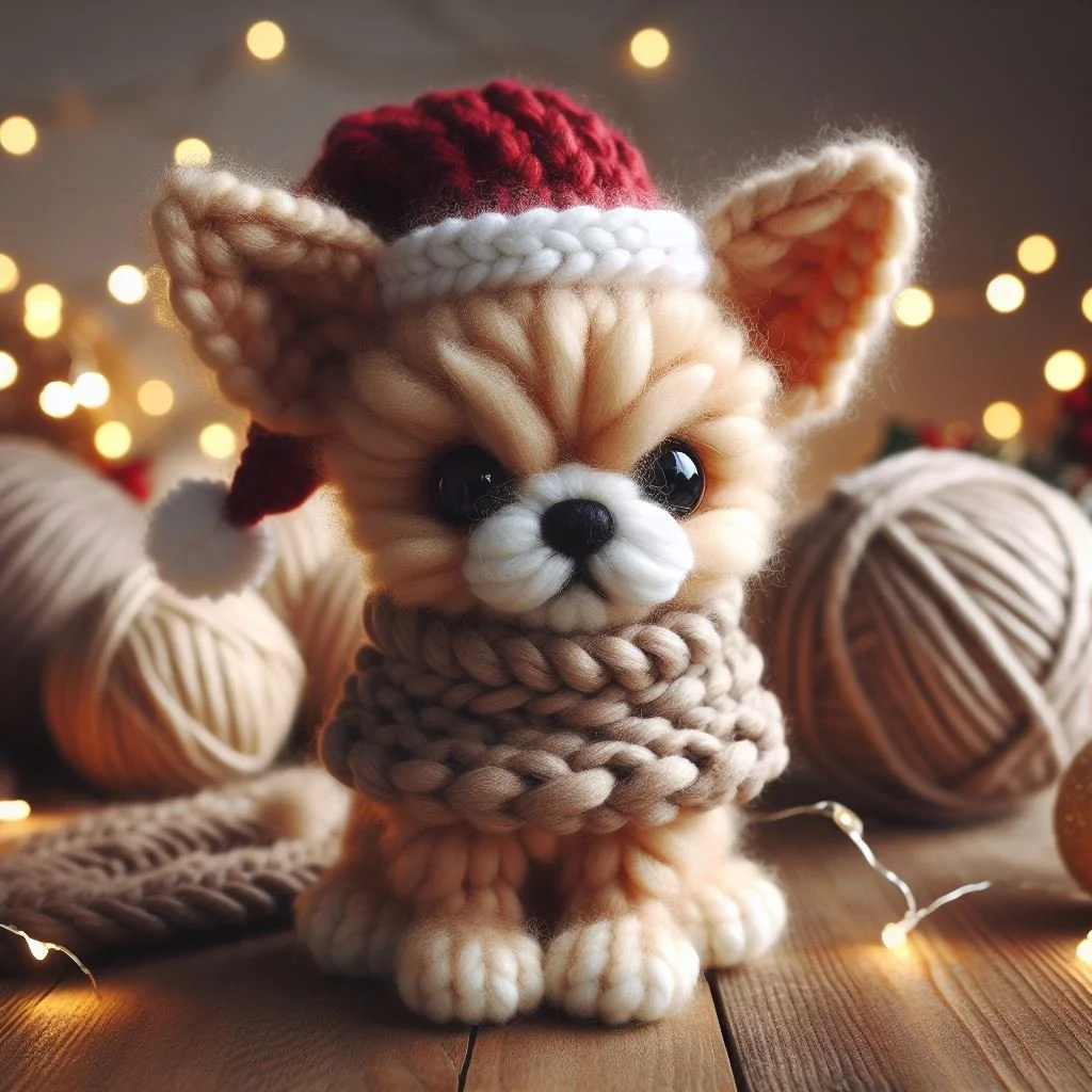 Knitted Chihuahua Toy