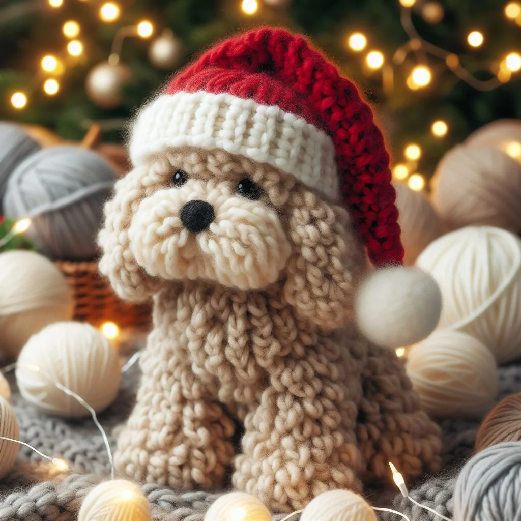 Knitted Cockapoo Toy