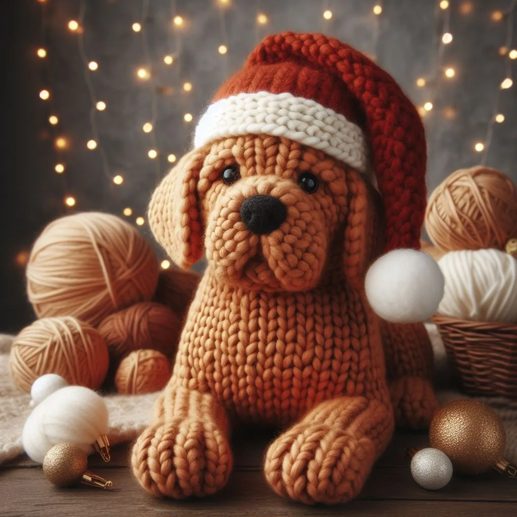 Knitted Labrador Toy