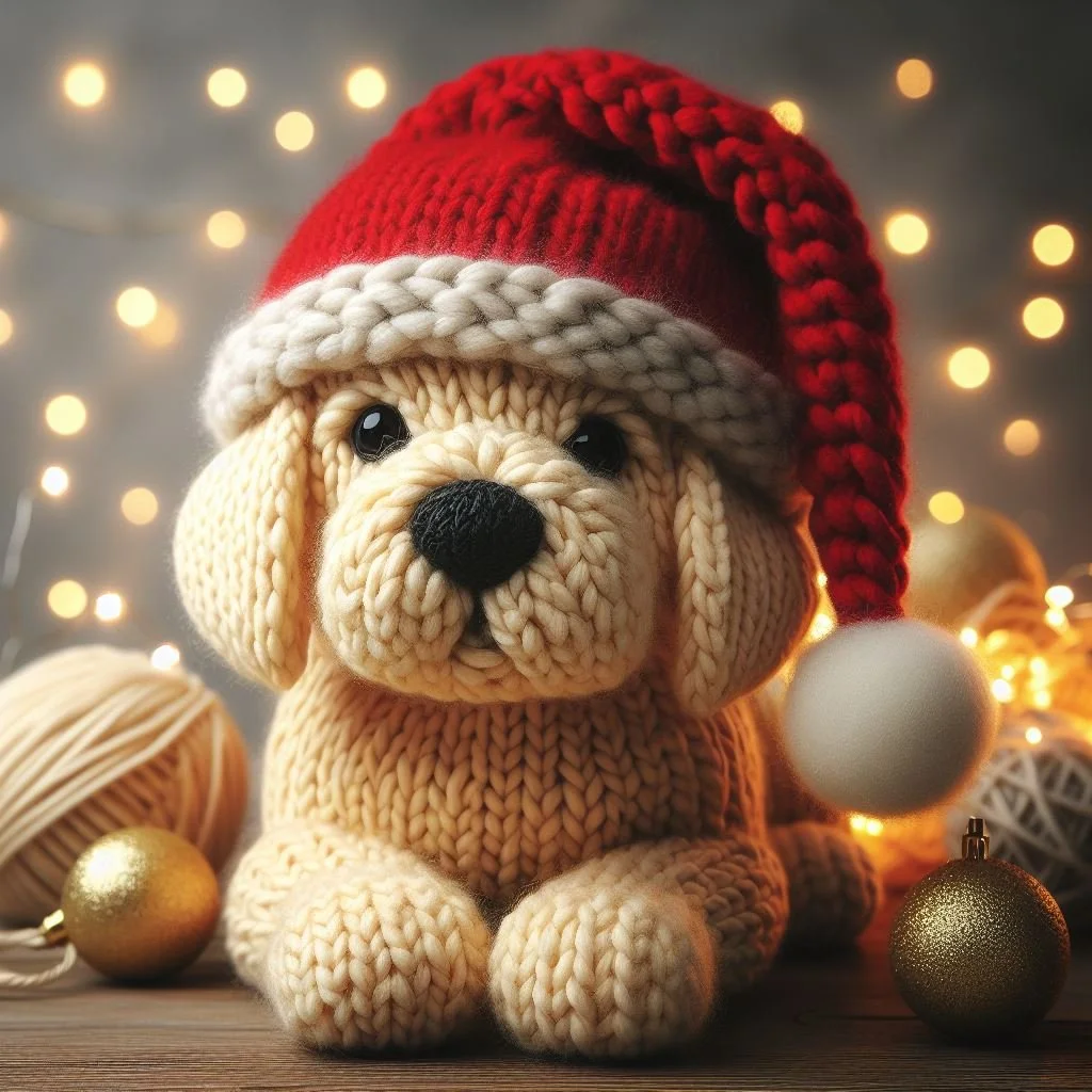 Labrador Knitted Card