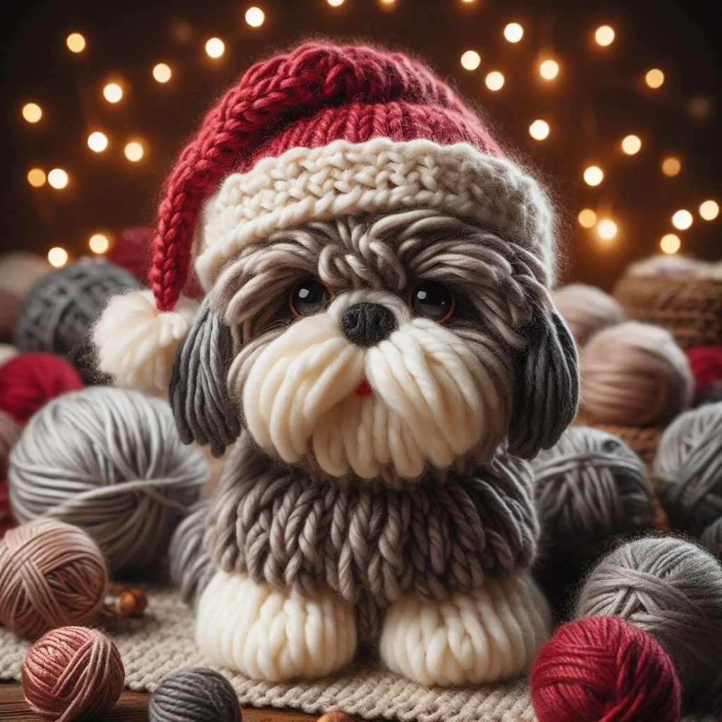 Shih Tzu Knitted Toy