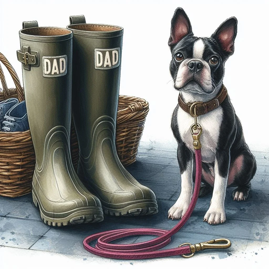 Boston Terrier Dad Card