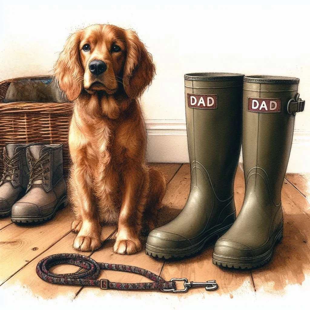 Cocker Spaniel Dad Card