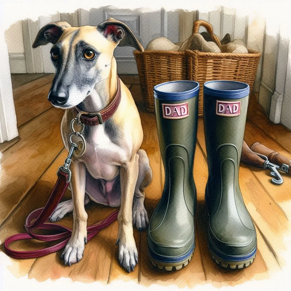 Whippet Dad Card