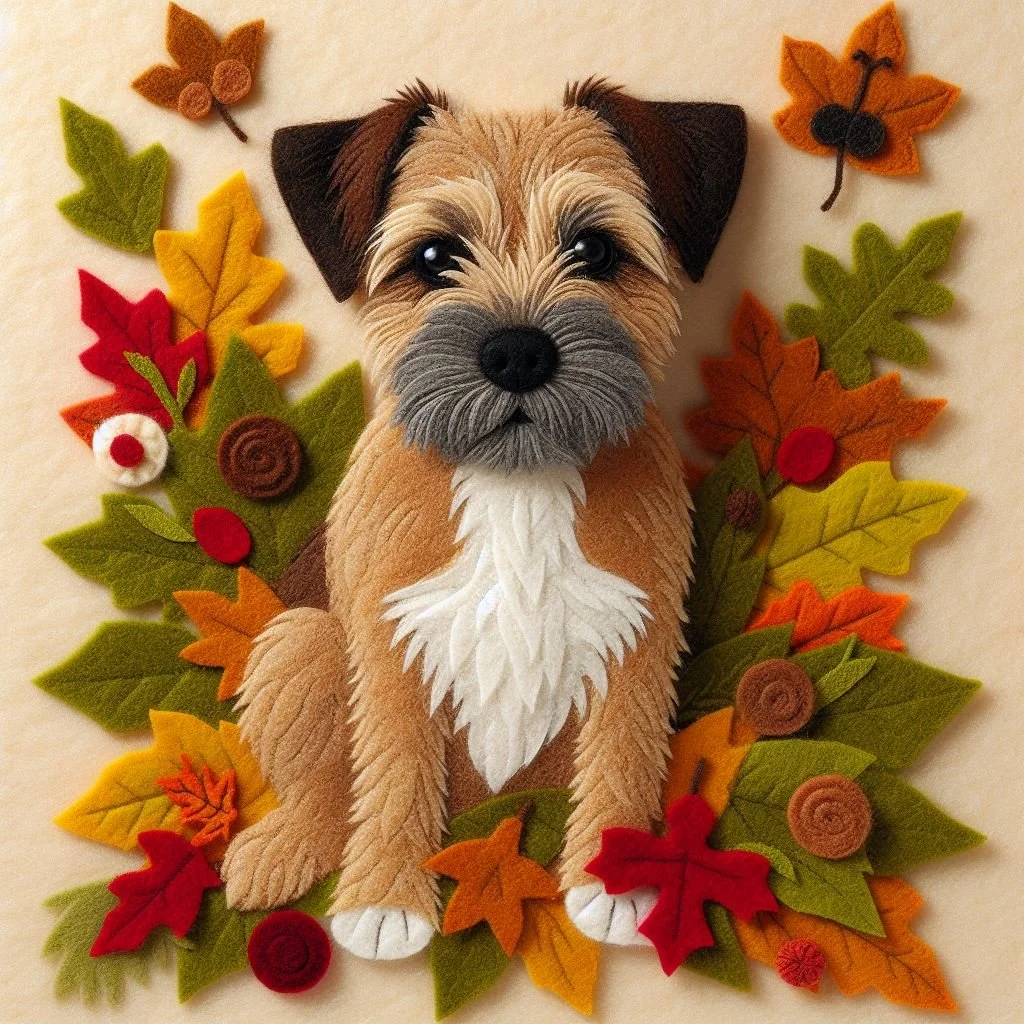 Border Terrier Blank Card