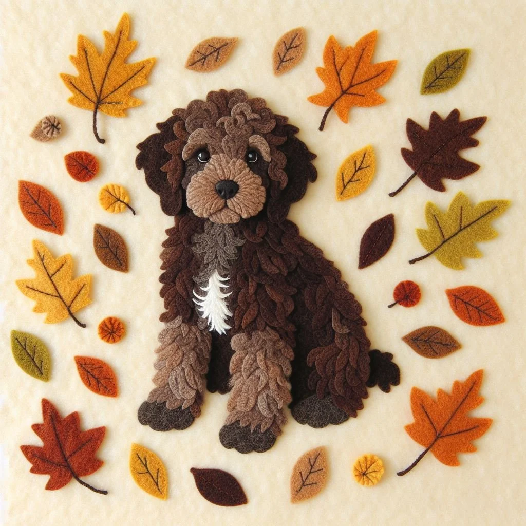 Chocolate Cockapoo Blank Card