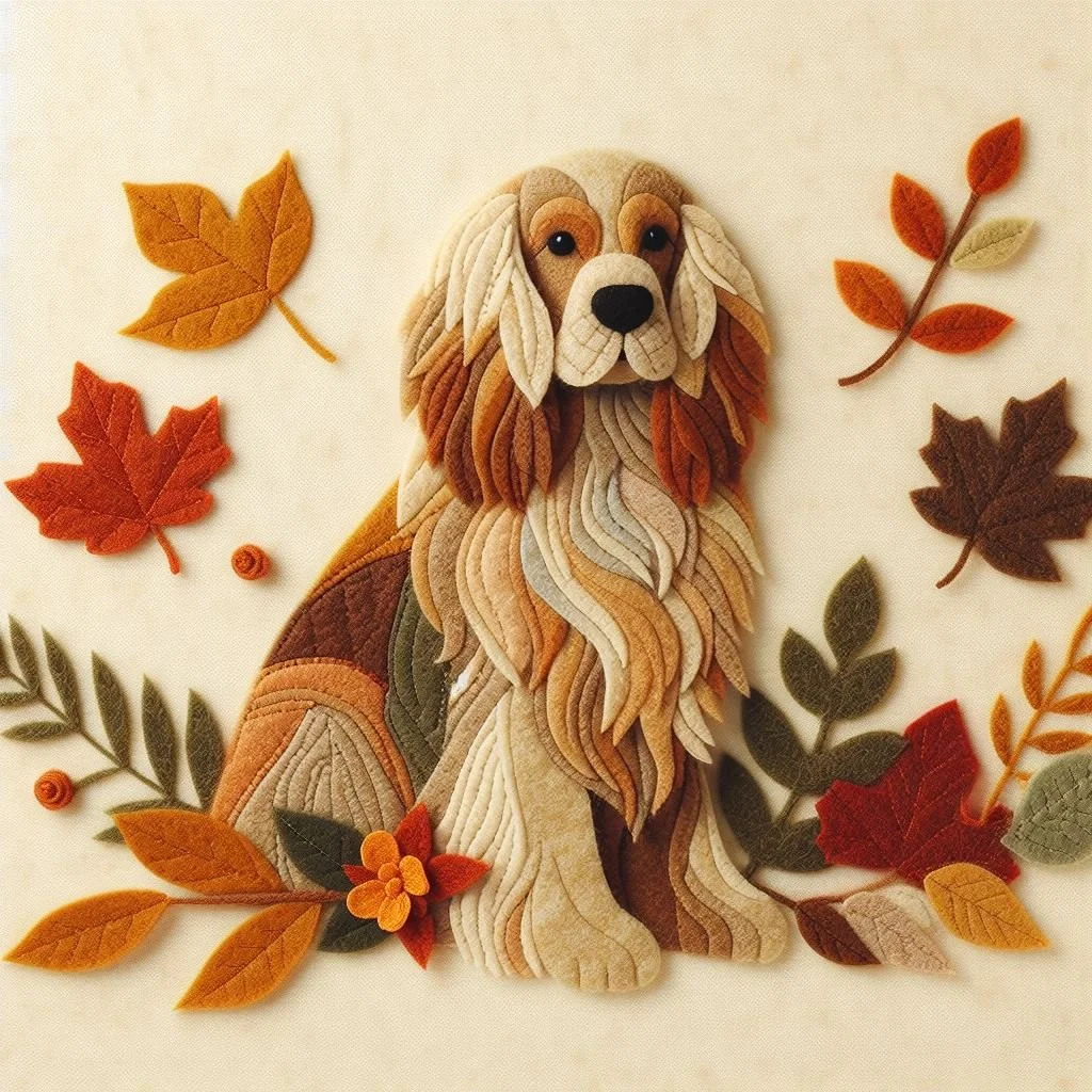 Golden Cocker Spaniel Blank Card