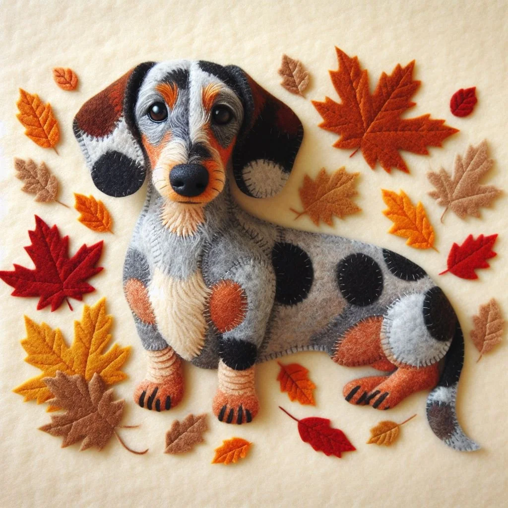 Dappled Dachshund Birthday Card