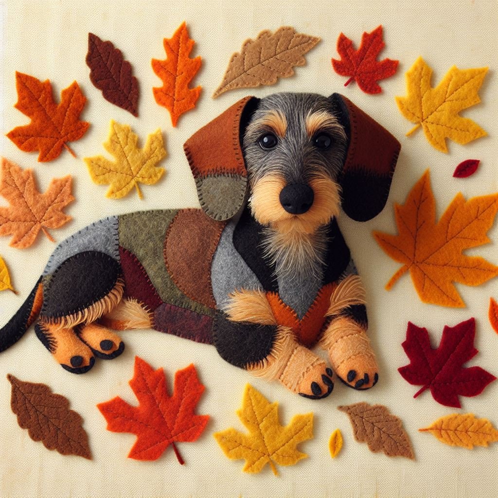 Wire Haired Dachshund Blank Card