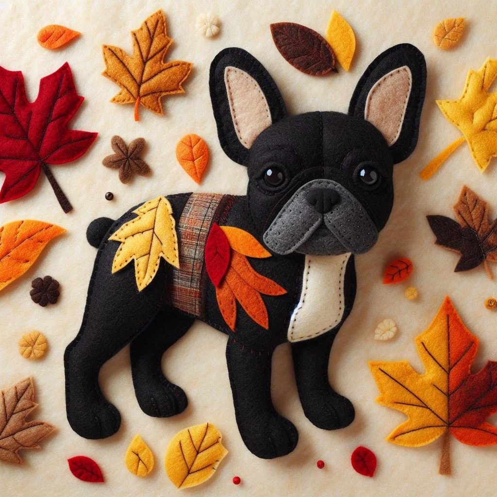 Black Frenchie Blank Card