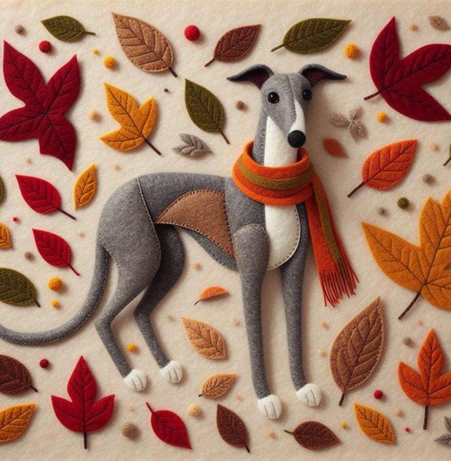 Greyhound Blank Card