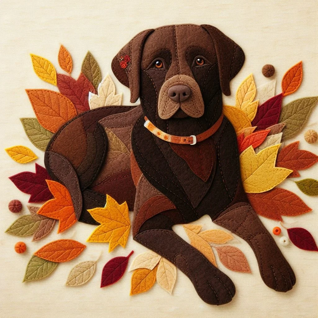 Chocolate Labrador Blank Card