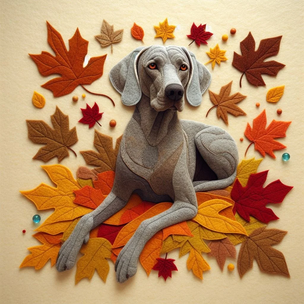 Weimaraner Blank Card