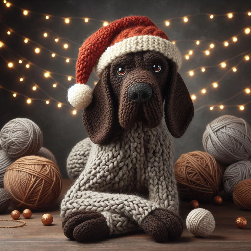 German Pointer Christmas Card