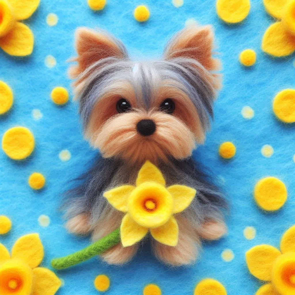 Yorkshire Terrier Birthday Card