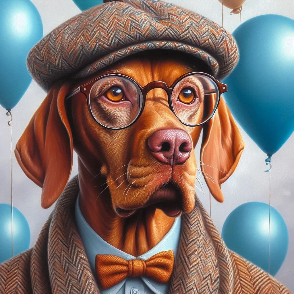 Hungarian Vizsla Fathers Day Card