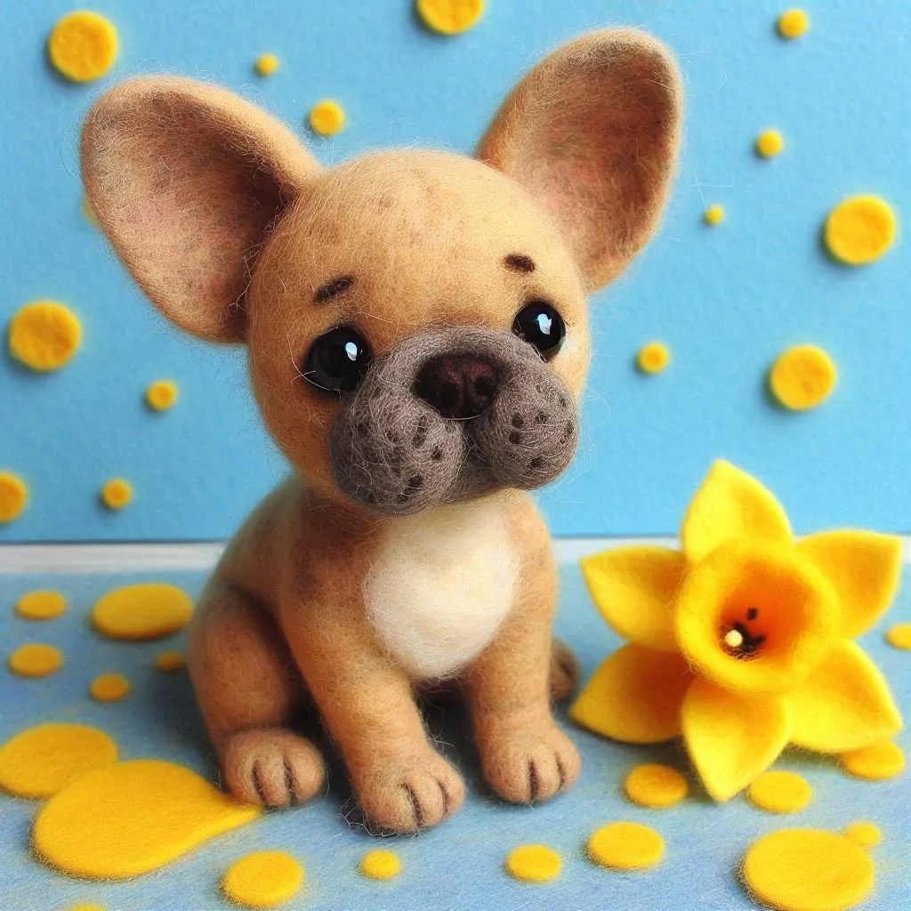 Tan Frenchie Birthday Card