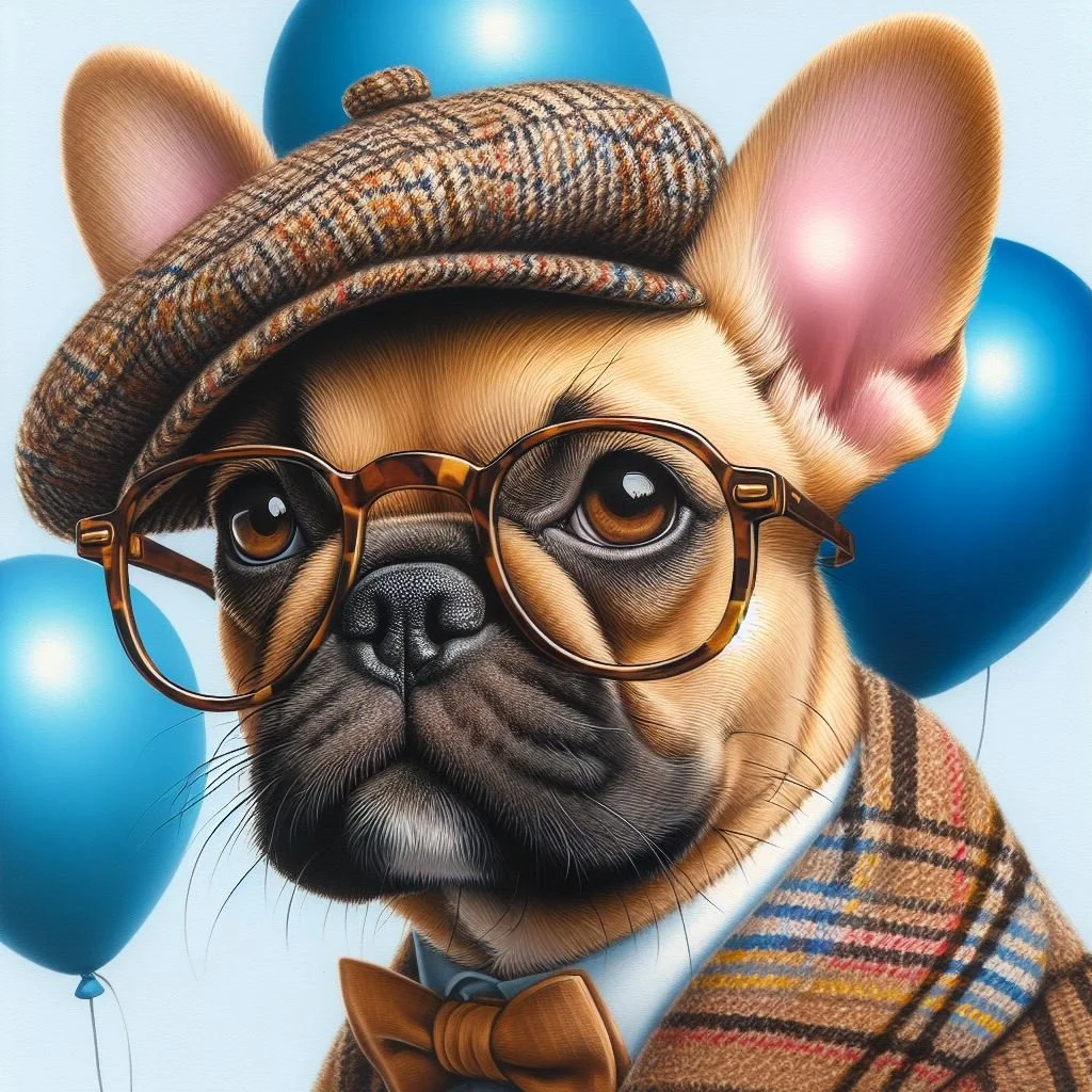 French Bulldog Blank Card