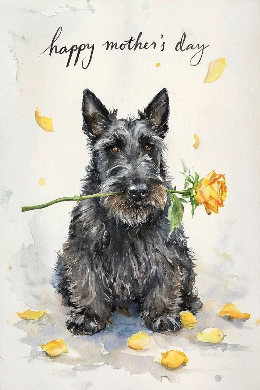 Scottie Mothering Sunday Card