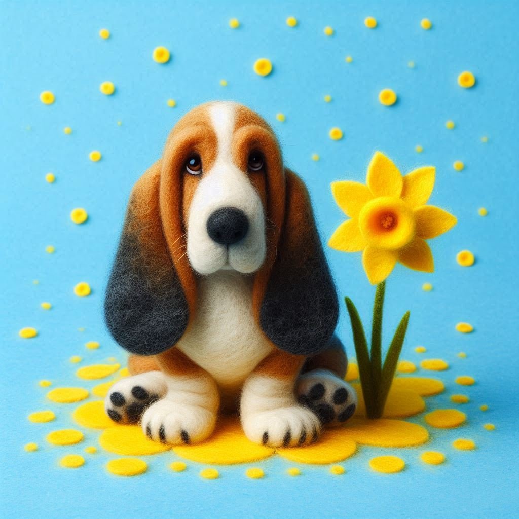 Basset Hound Birthday Card