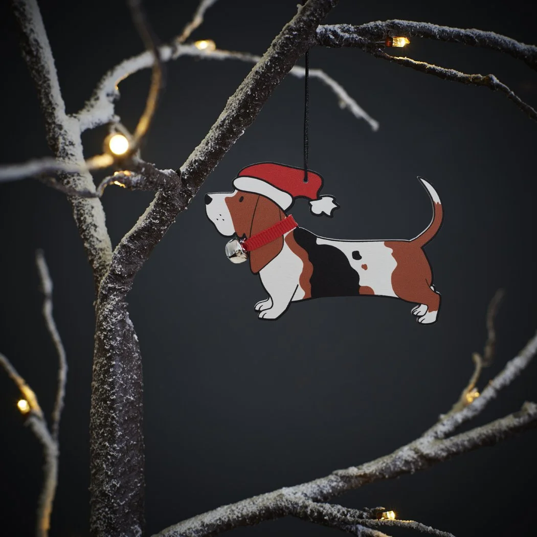 Basset Hound Christmas Decoration