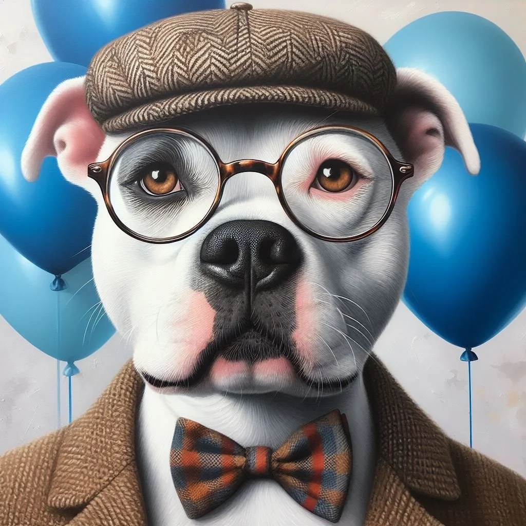 Staffordshire Terrier Fathers Day Card