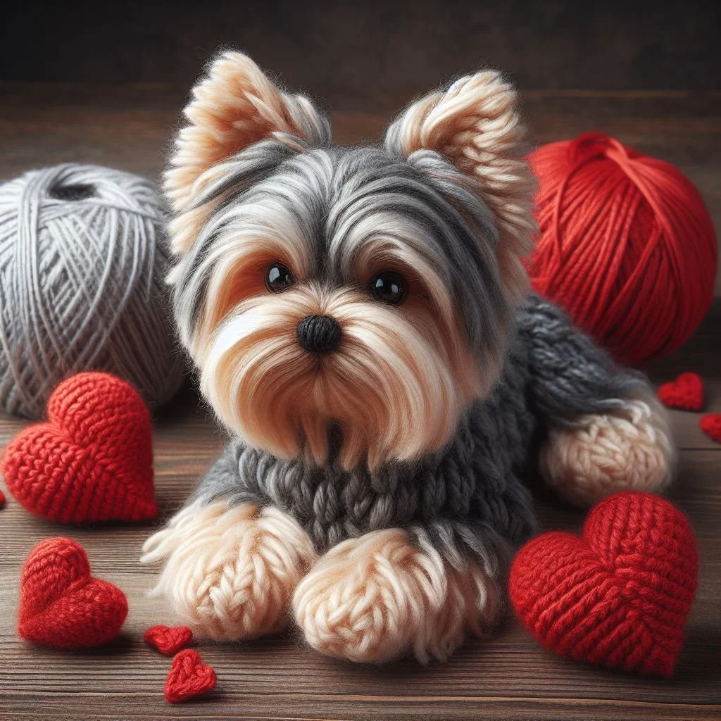 Yorkie Valentine Card