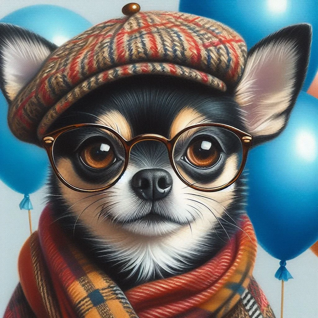 Chihuahua with cap card