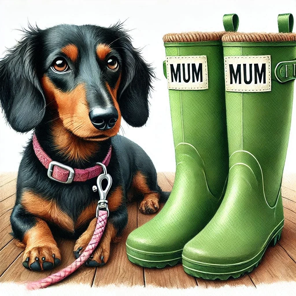 Sausage Dog Mothers Day Card